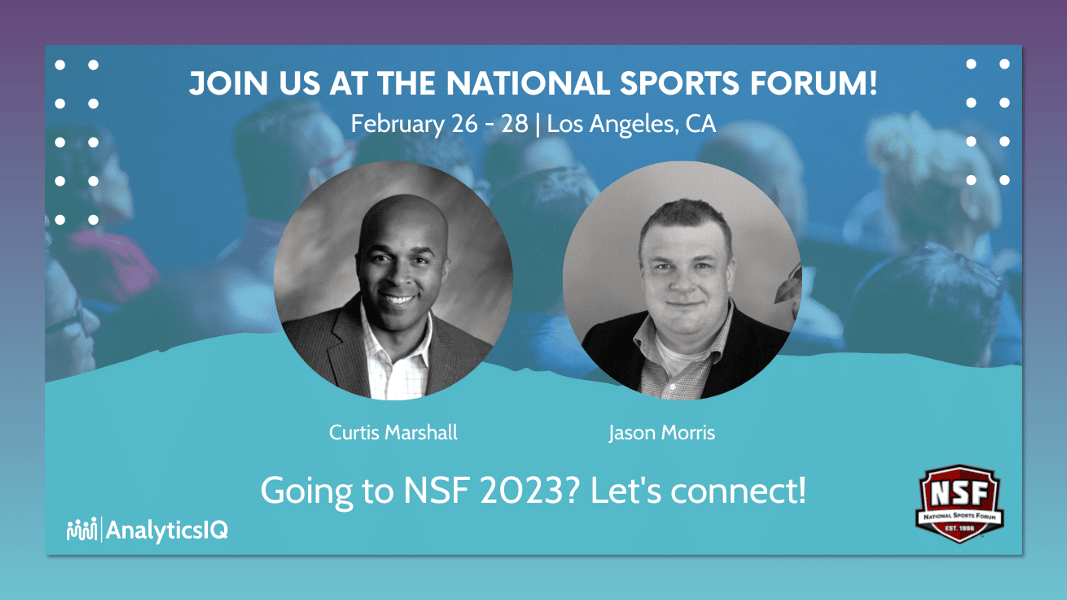 We’ll see you in Los Angeles for the National Sports Forum!